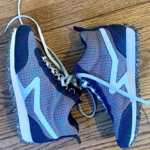 Rag & Bone Retro Hiker high top sneaker boot, Houndstooth Tweed Plaid, EUC Sz 9